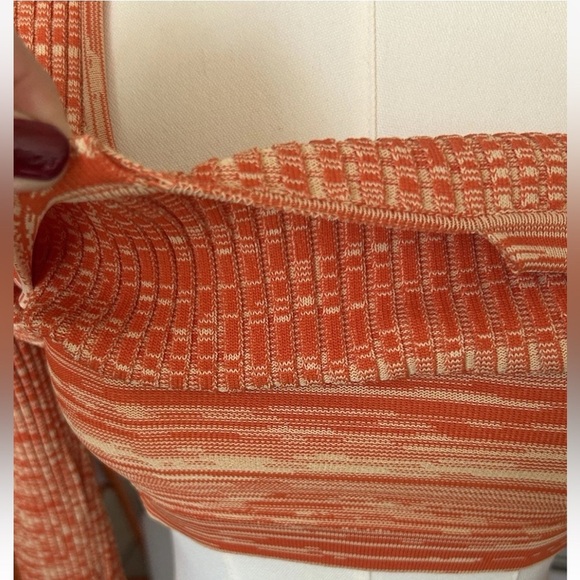 Christopher Esber Deconstructed Orange Knit (No Tie) Crop Top Small - Picture 8 of 13